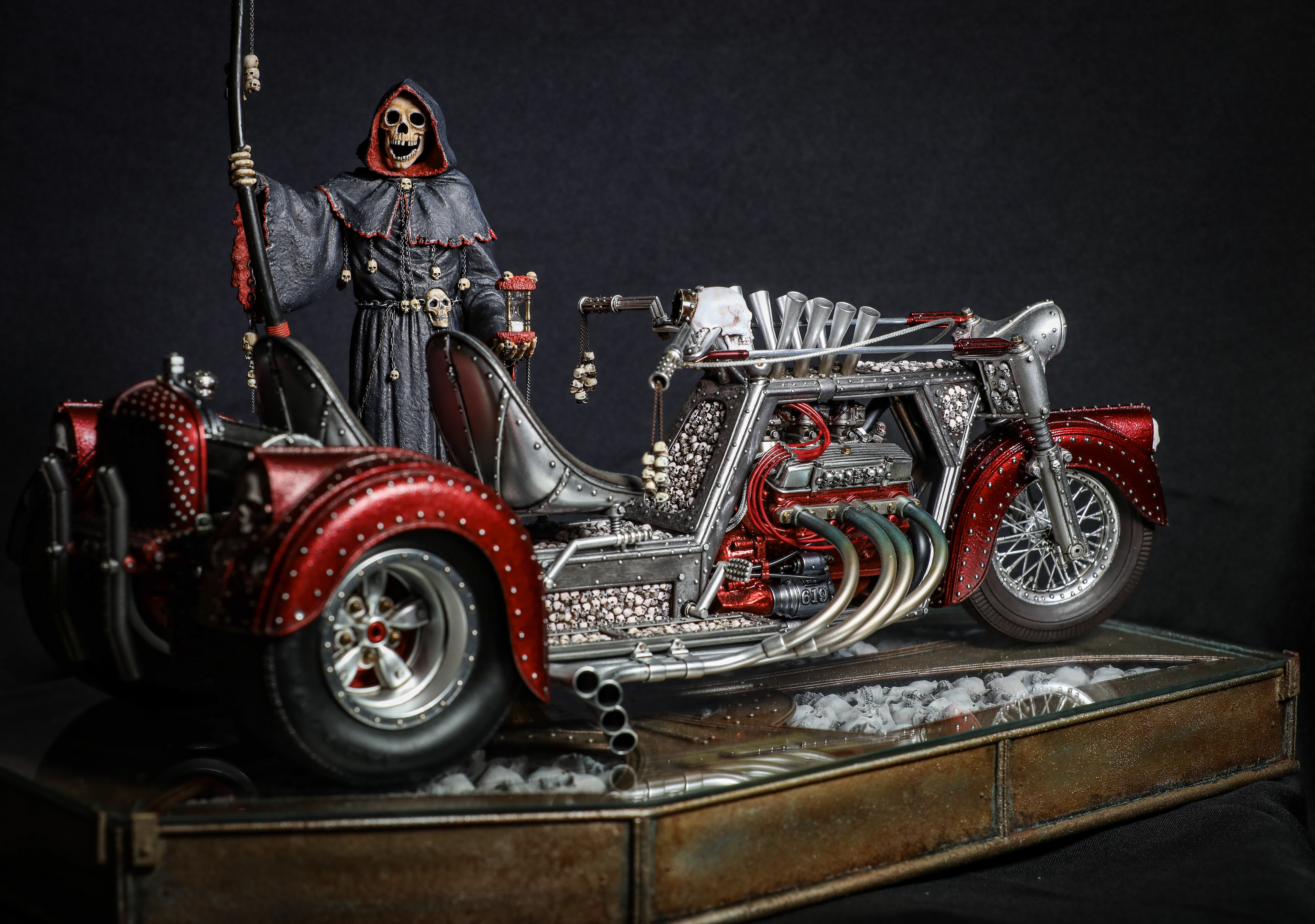 the "Reaper" V-8 Trike by ALEXANDER W DELEON