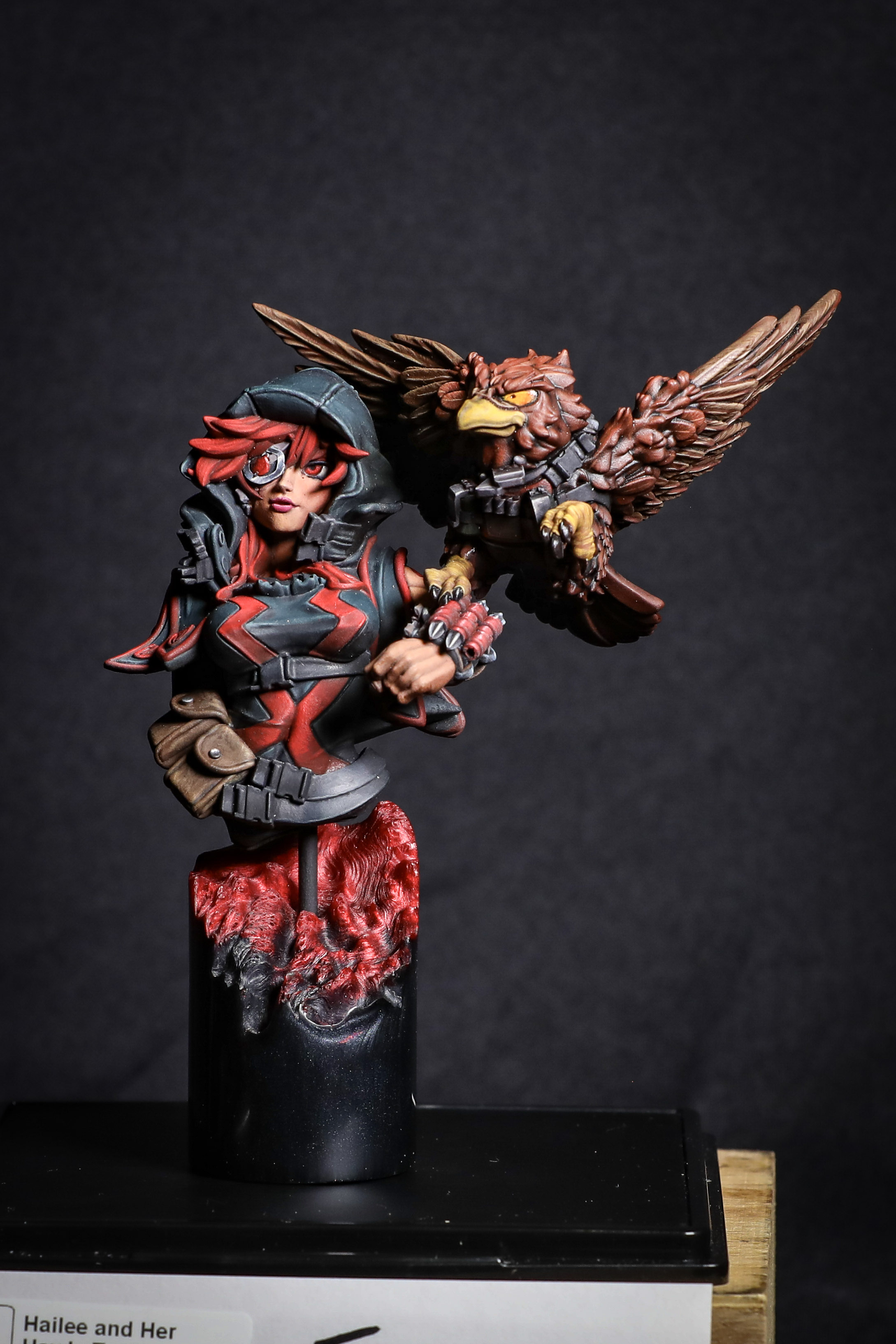 Hailee and Her Hawk, Tuah by William Wright