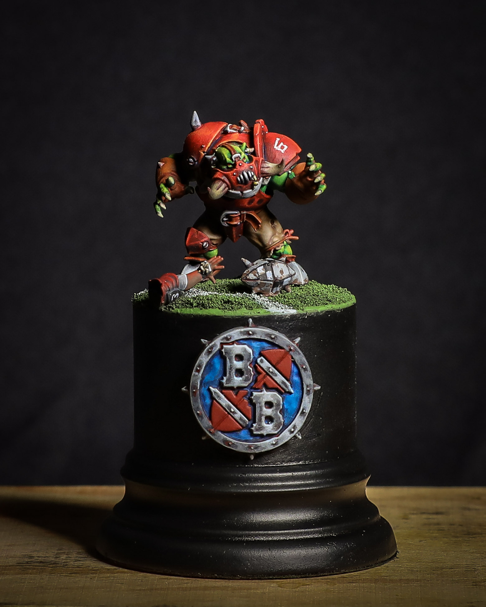 Red Bloodbowl Orc by Andrew Richardson