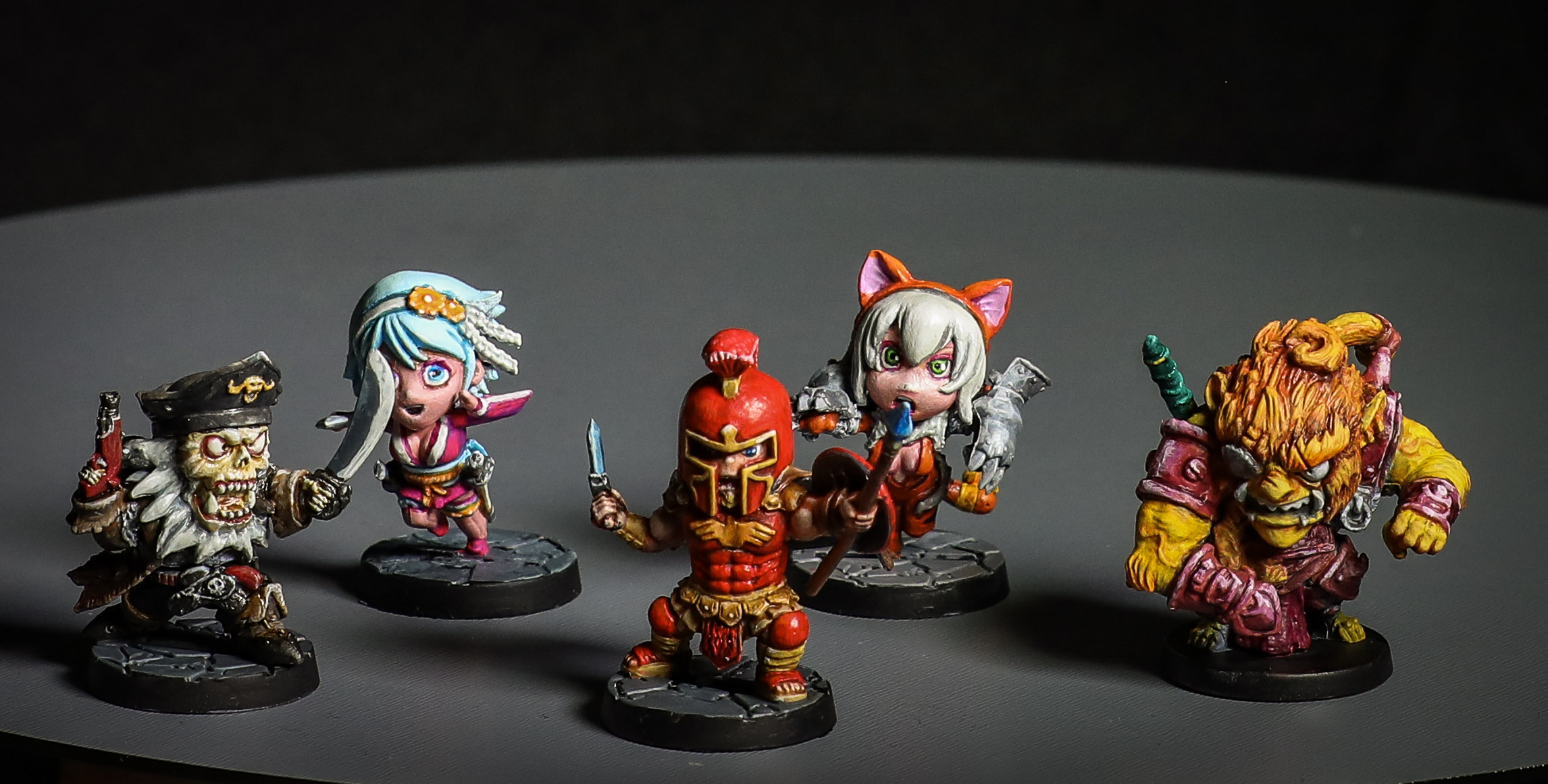 Soda pop chibis by Trevor Croft