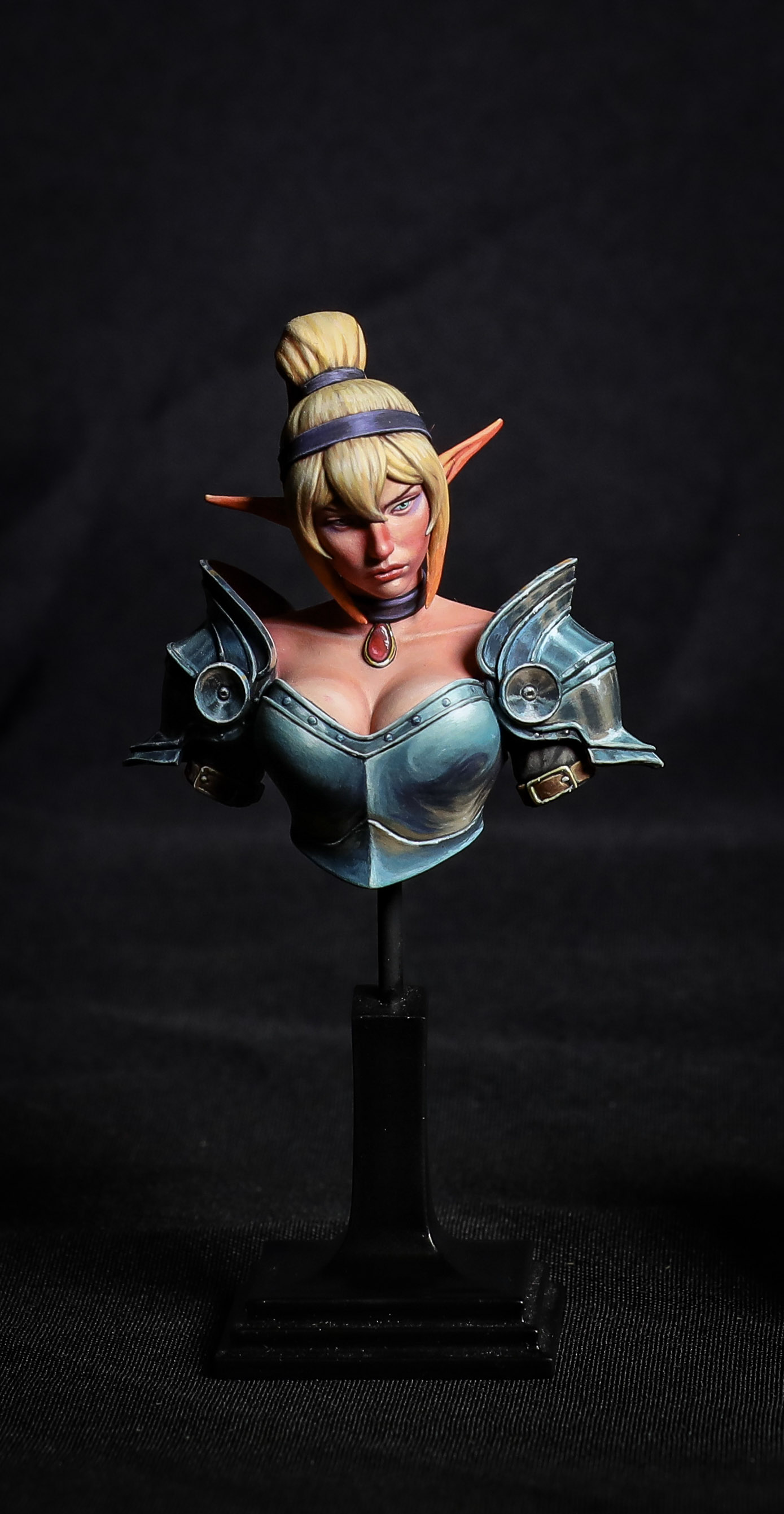 Pouty Little Armored Elf Princess by Ken Sullivan
